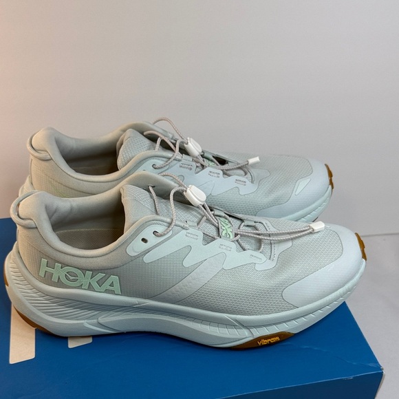 Hoka Transport Athletic Shoes in Light Blue and White - Picture 2 of 9